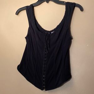 CORSET CROPPED TOP COTTON